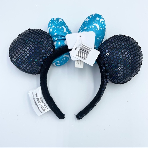 Disney Black and Blue Minnie Mouse Ears - Picture 4 of 11